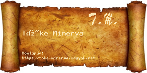 Tőke Minerva névjegykártya